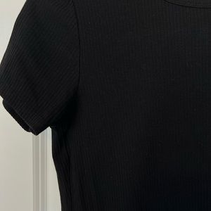 Black ripped t shirt